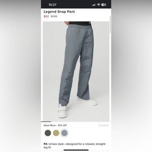 ALO Yoga Legend Snap Pant - Unisex/S